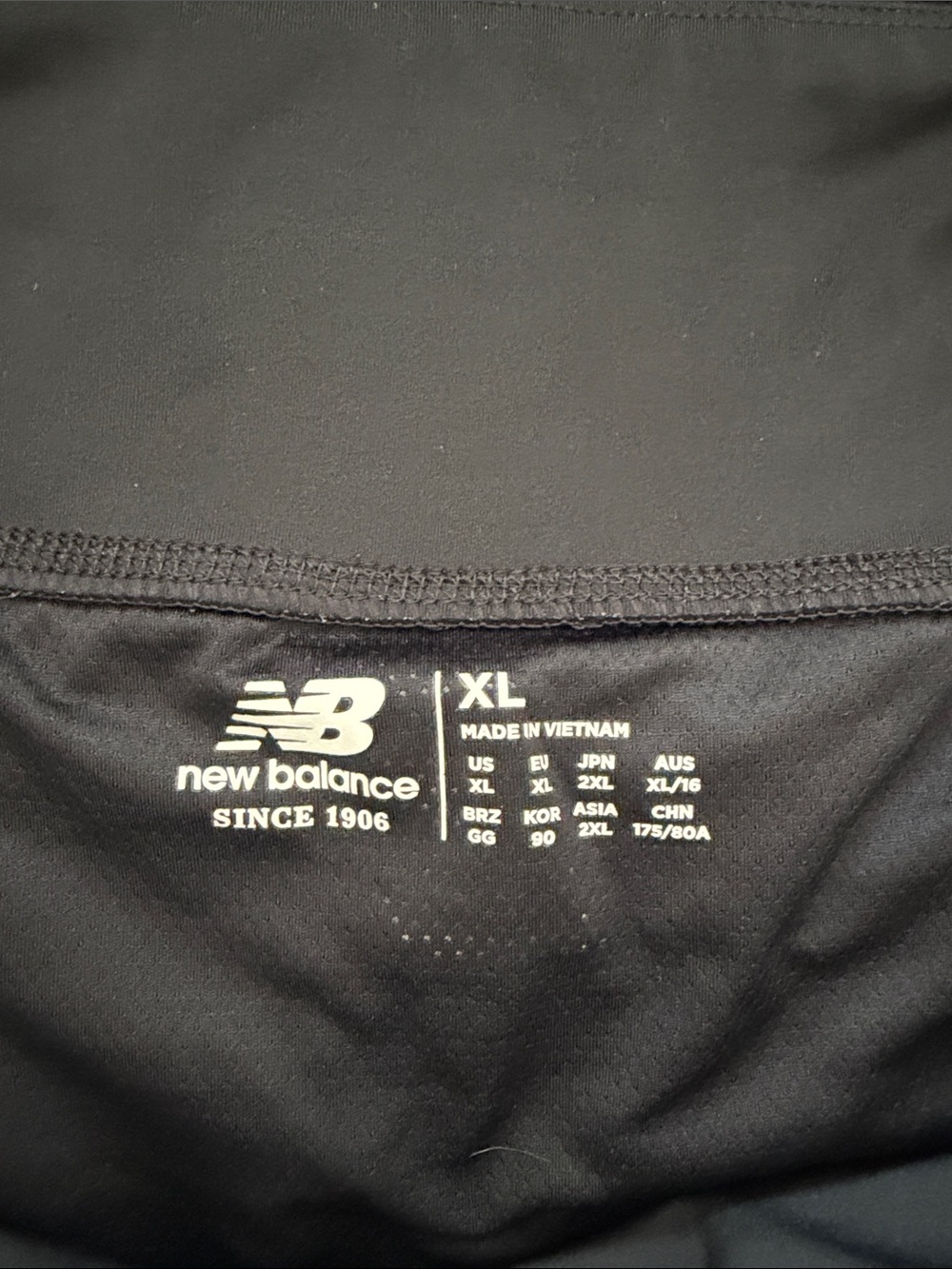 New Balance Black Athletic Running Shorts with Reflective Logo - Picture 3 of 4